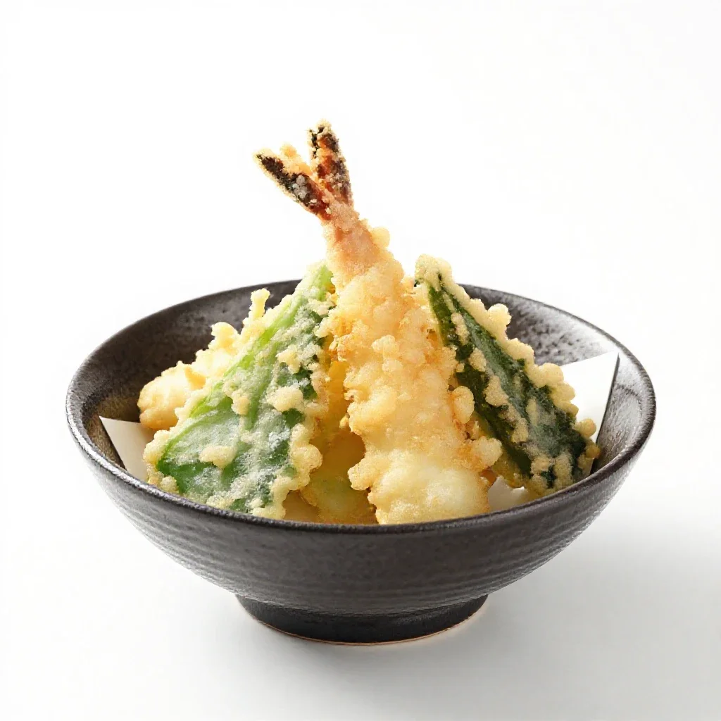 Tempura isolated on a white background