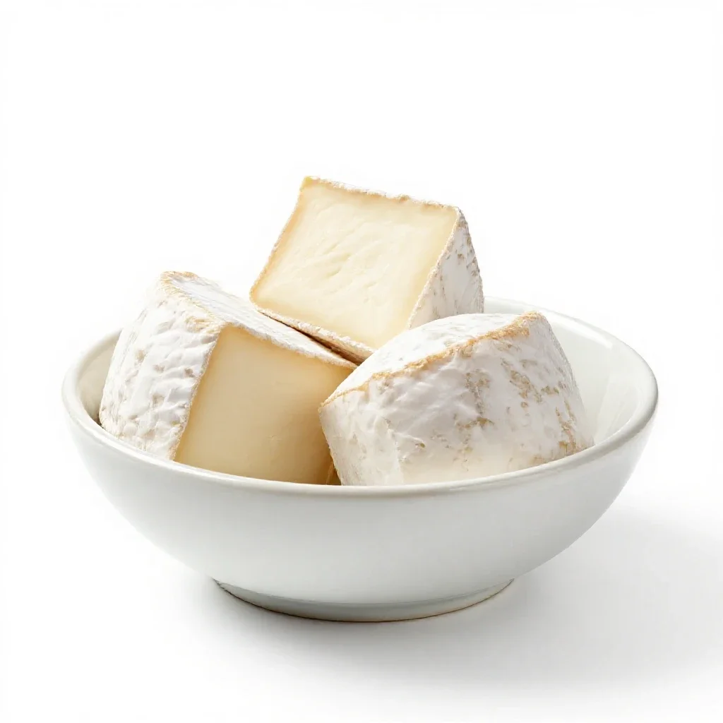 Triple cream isolated on a white background