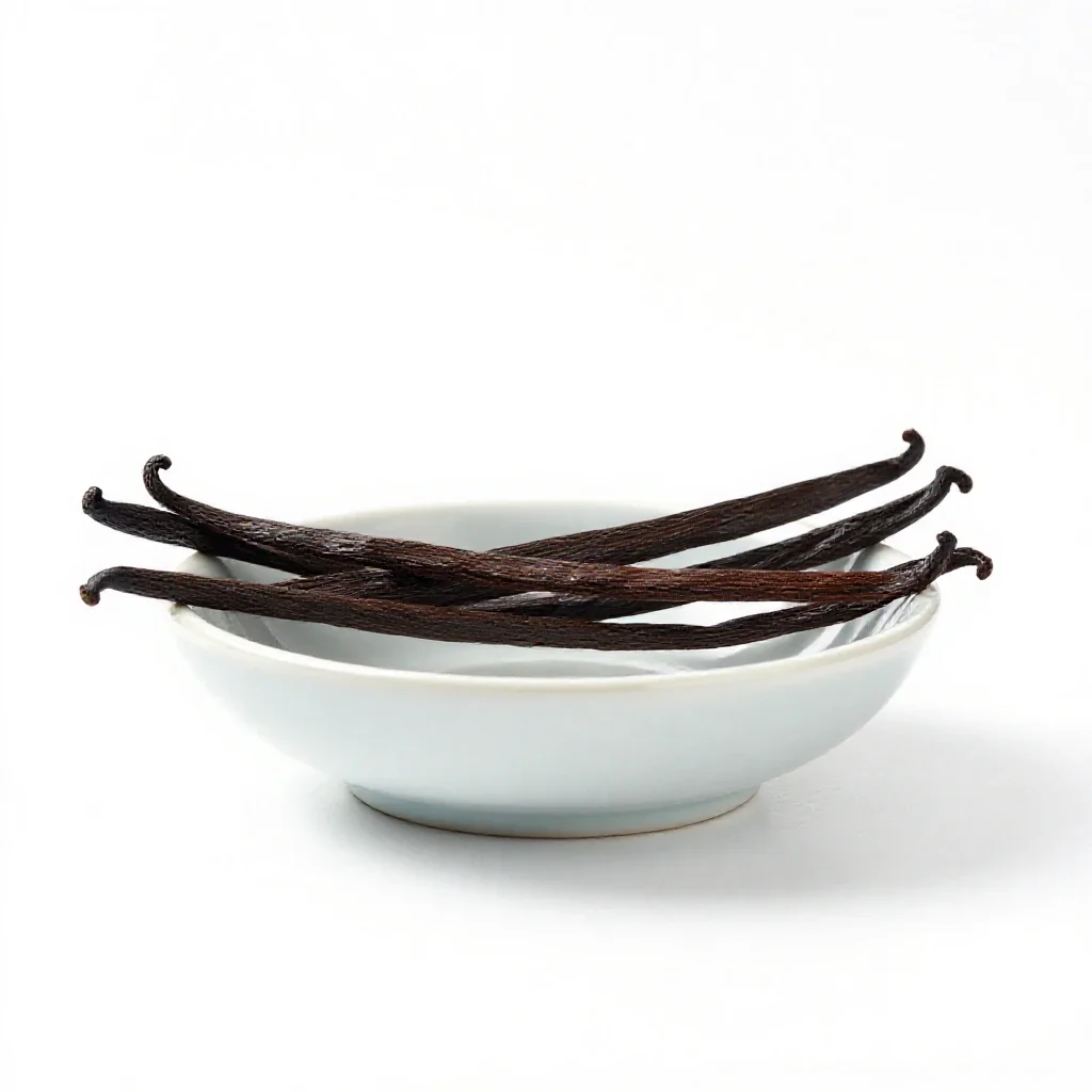 Vanilla bean isolated on a white background