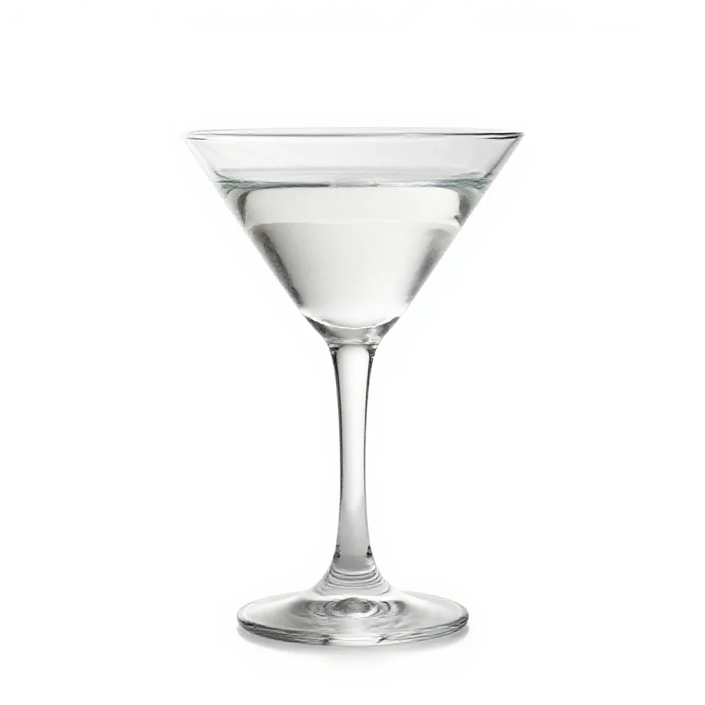 Vodka martini isolated on a white background