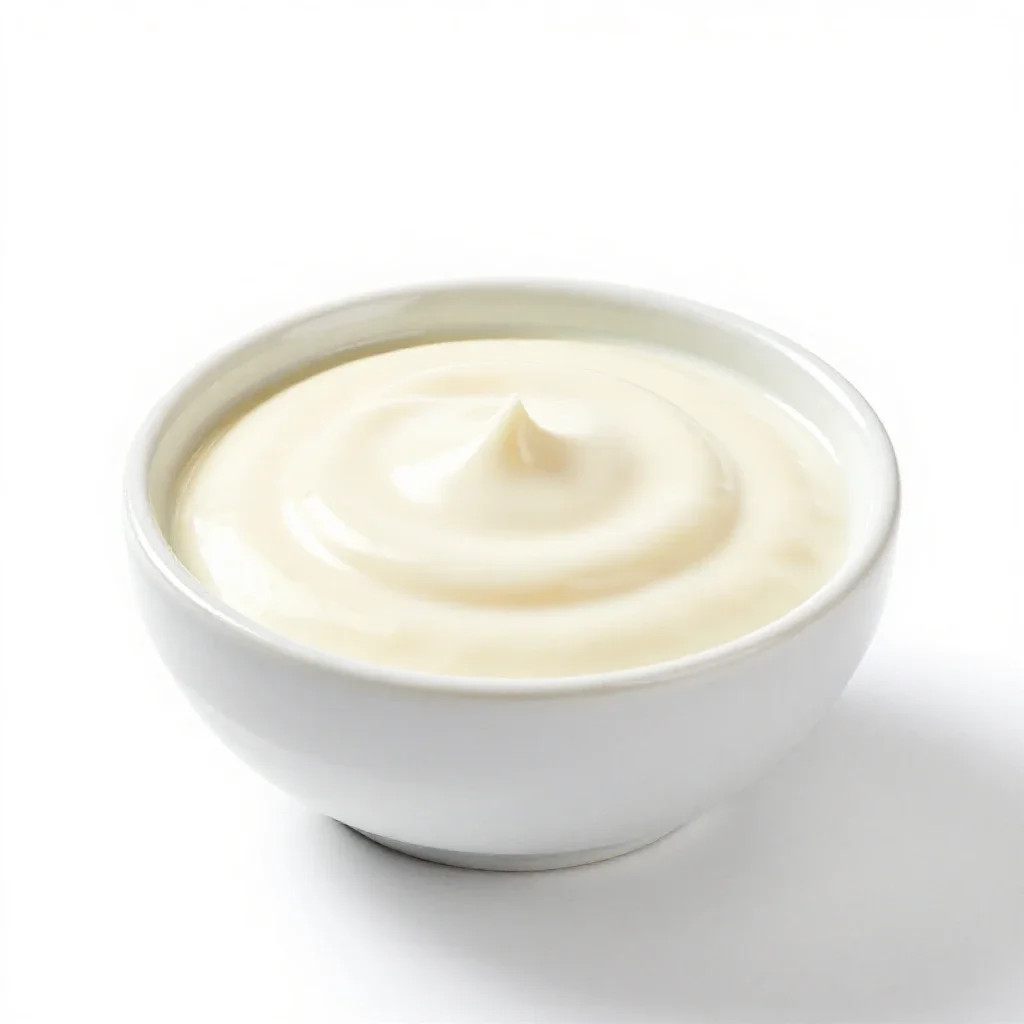 White sauce isolated on a white background