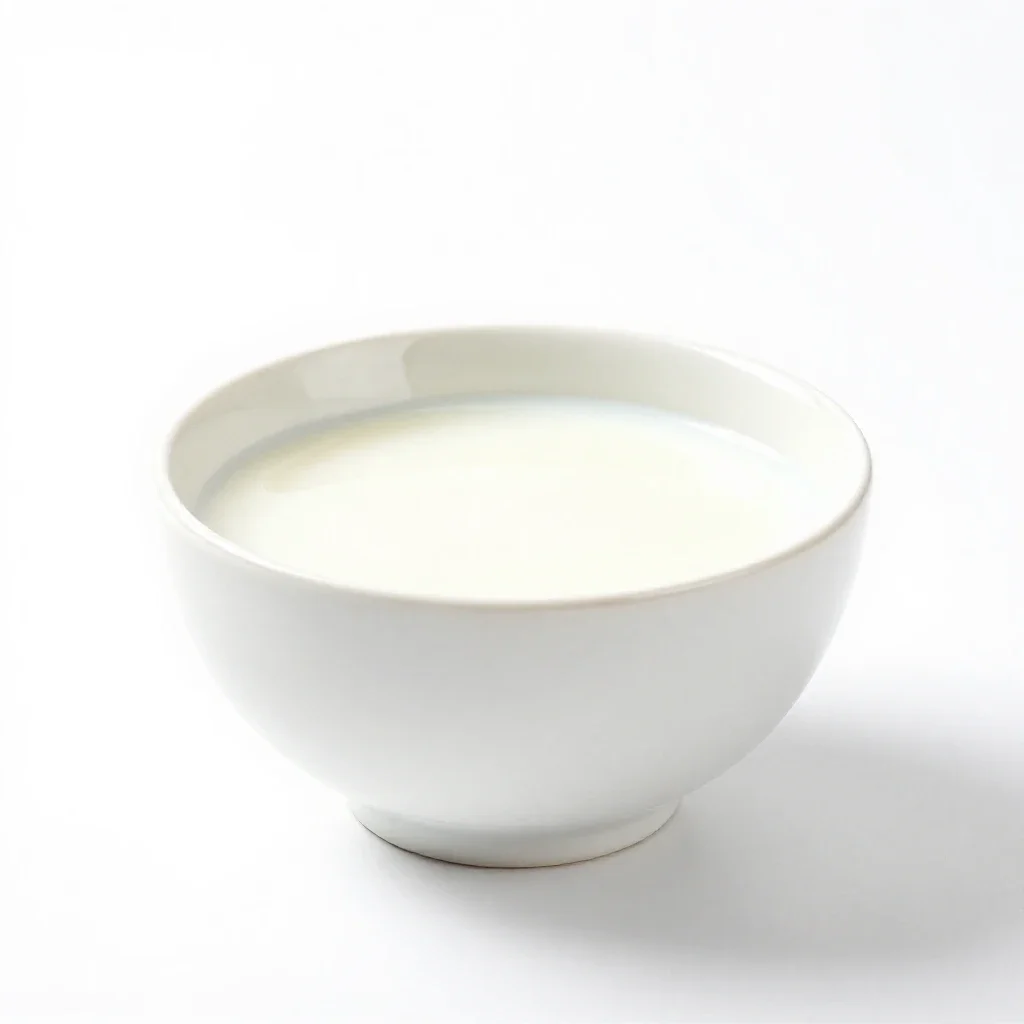 Whole milk isolated on a white background