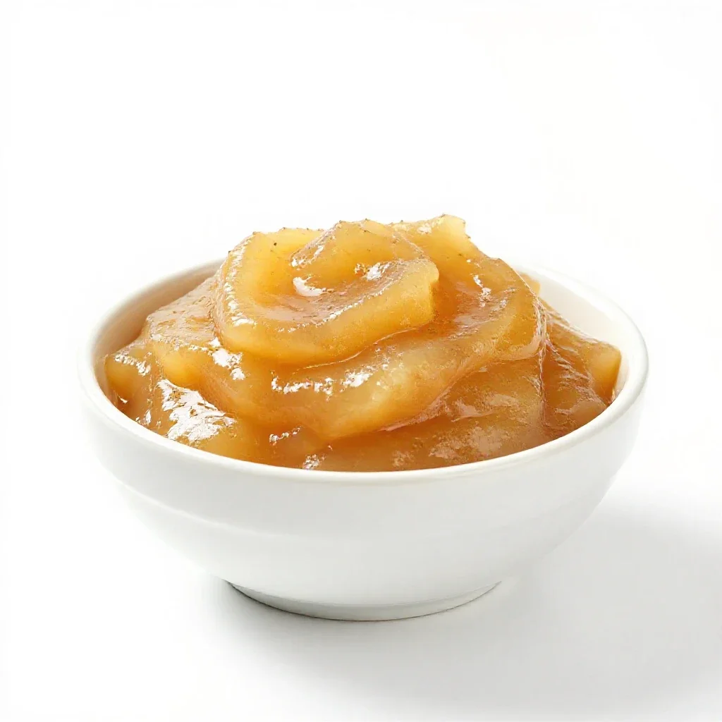 Applesauce isolated on a white background