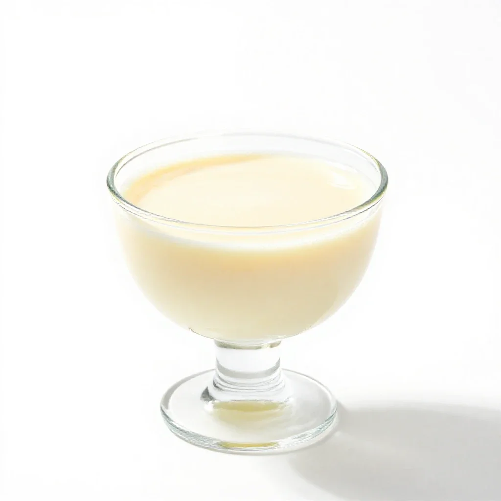 Egg cream isolated on a white background
