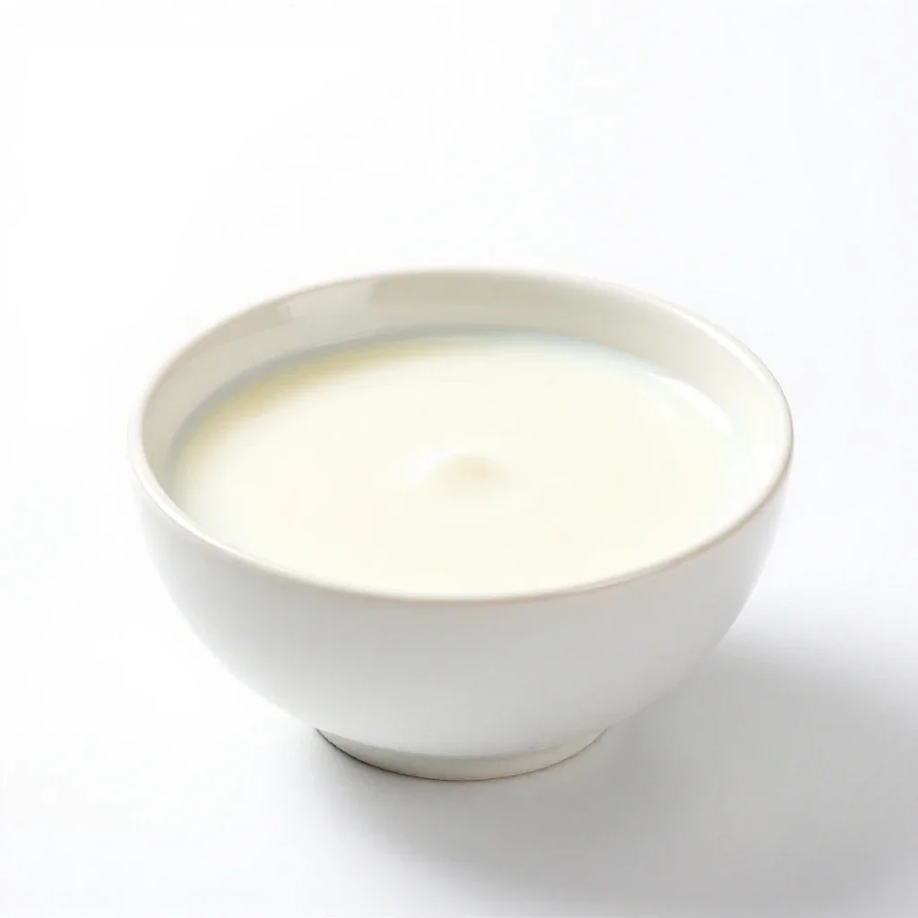 Evaporated milk isolated on a white background