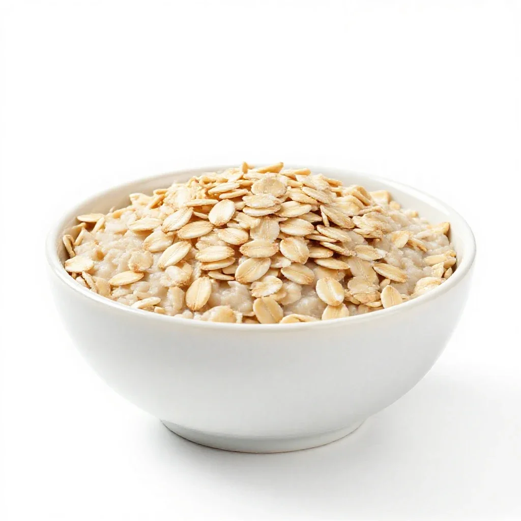 Oatmeal isolated on a white background