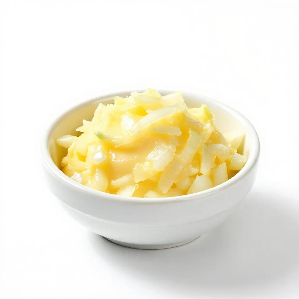 Onion butter isolated on a white background