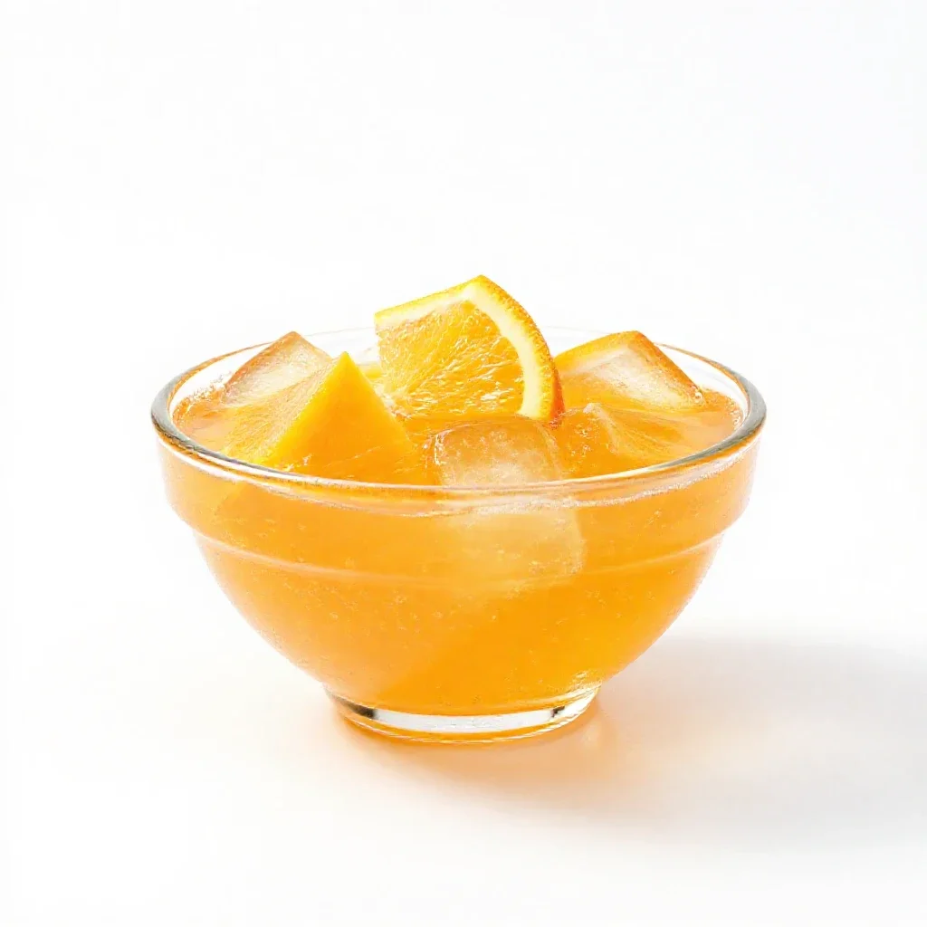 Orange soda isolated on a white background
