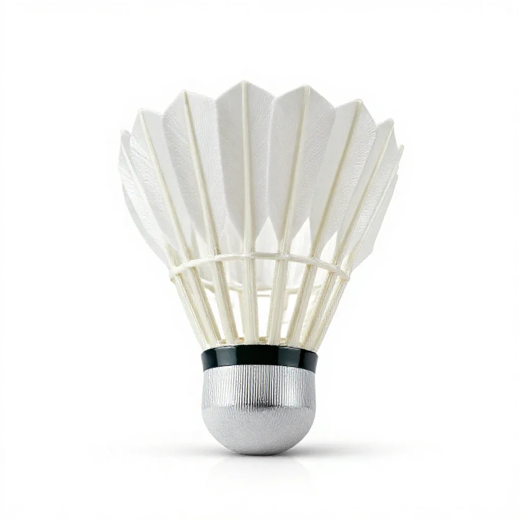 Badminton equipment isolated on a white background