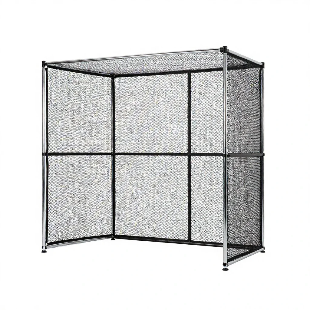 Batting cage isolated on a white background