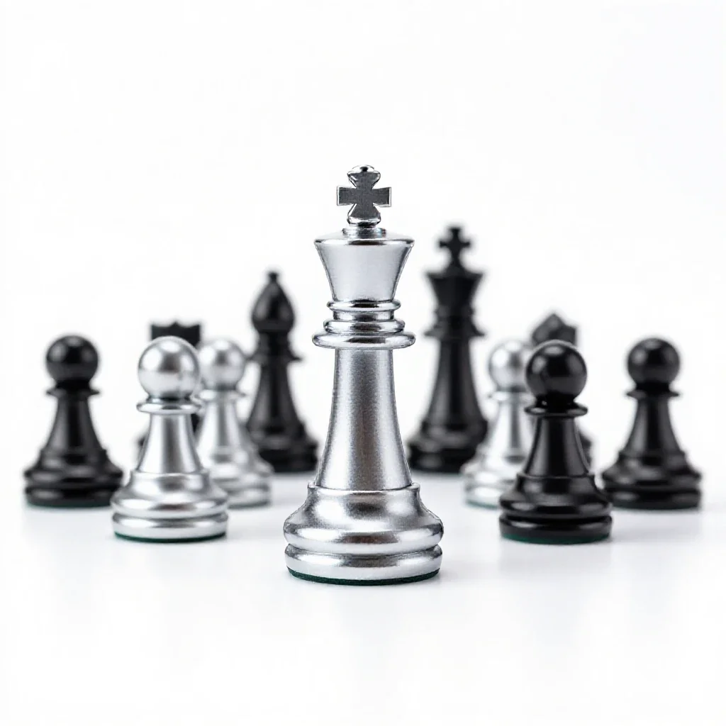 Chessman isolated on a white background