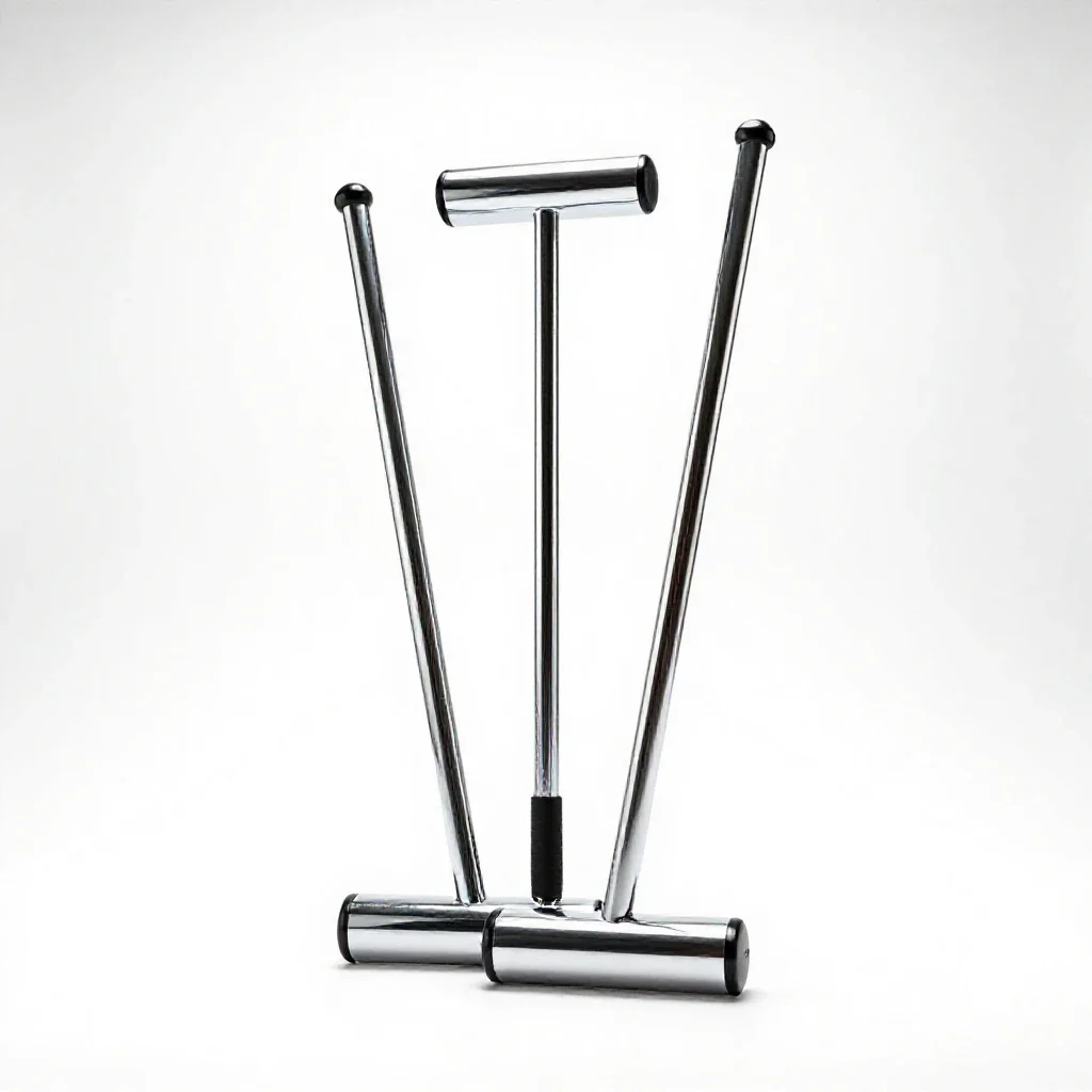 Croquet equipment isolated on a white background