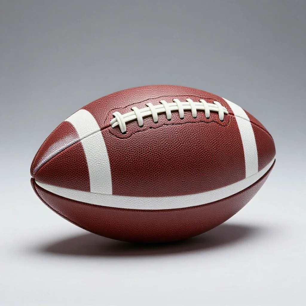 Football isolated on a white background