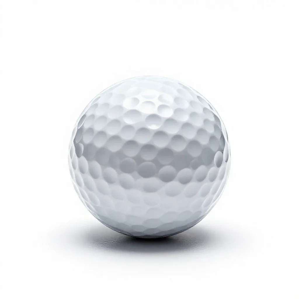 Golf ball isolated on a white background