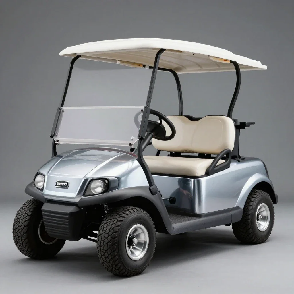 Golfcart isolated on a white background