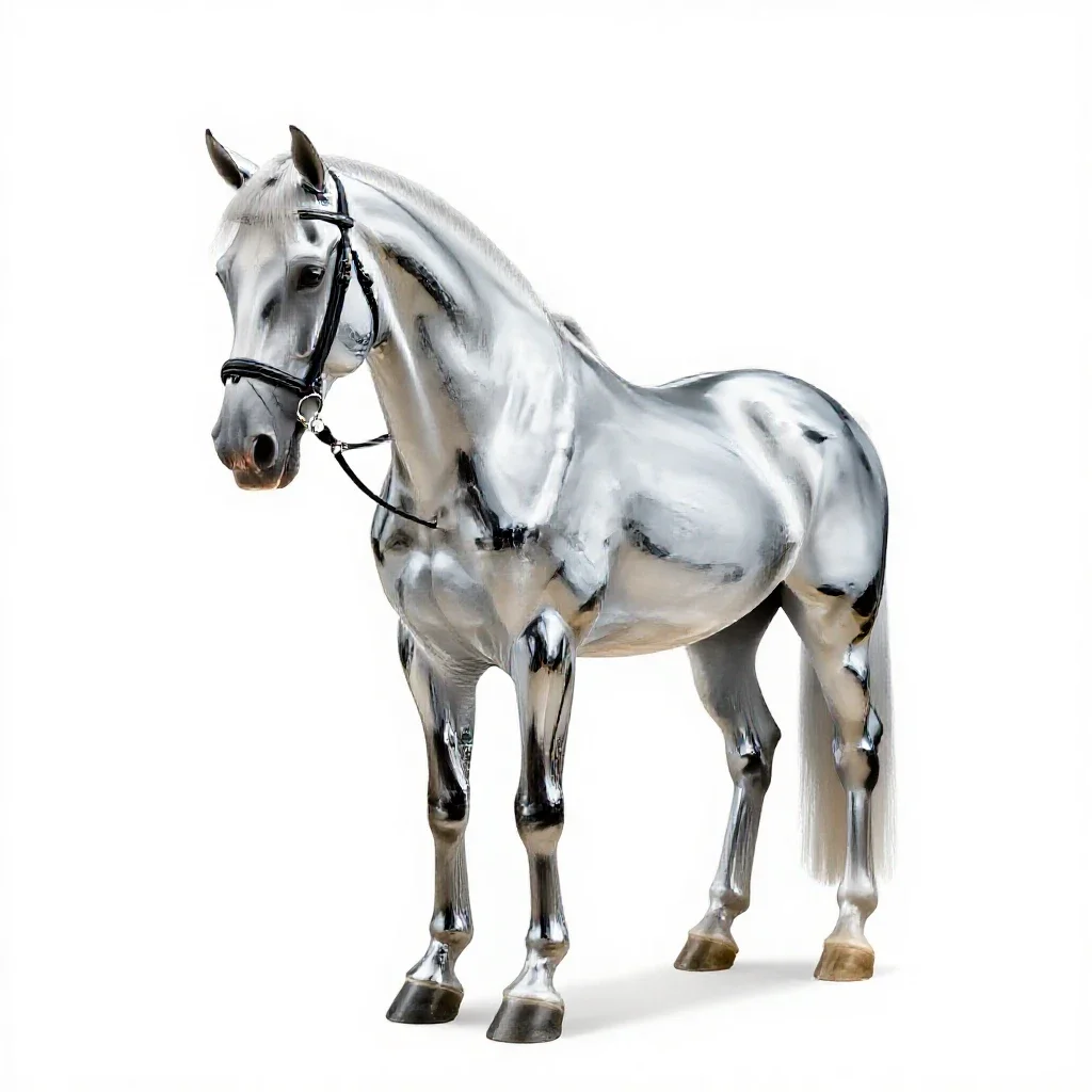 Pommel horse isolated on a white background