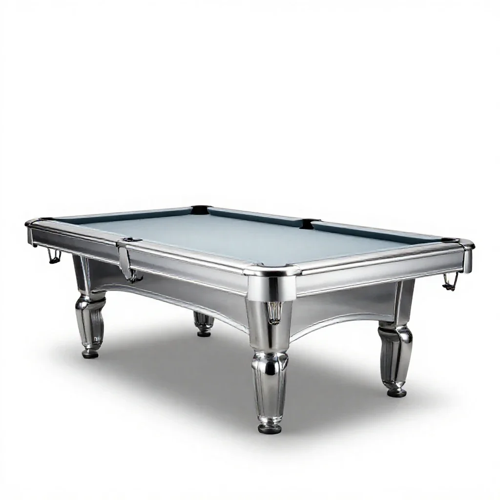 Pool table isolated on a white background