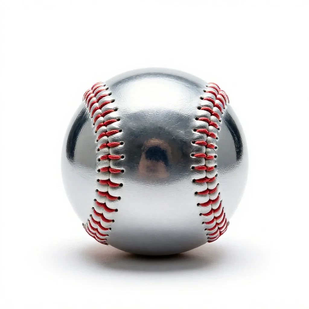 Softball isolated on a white background
