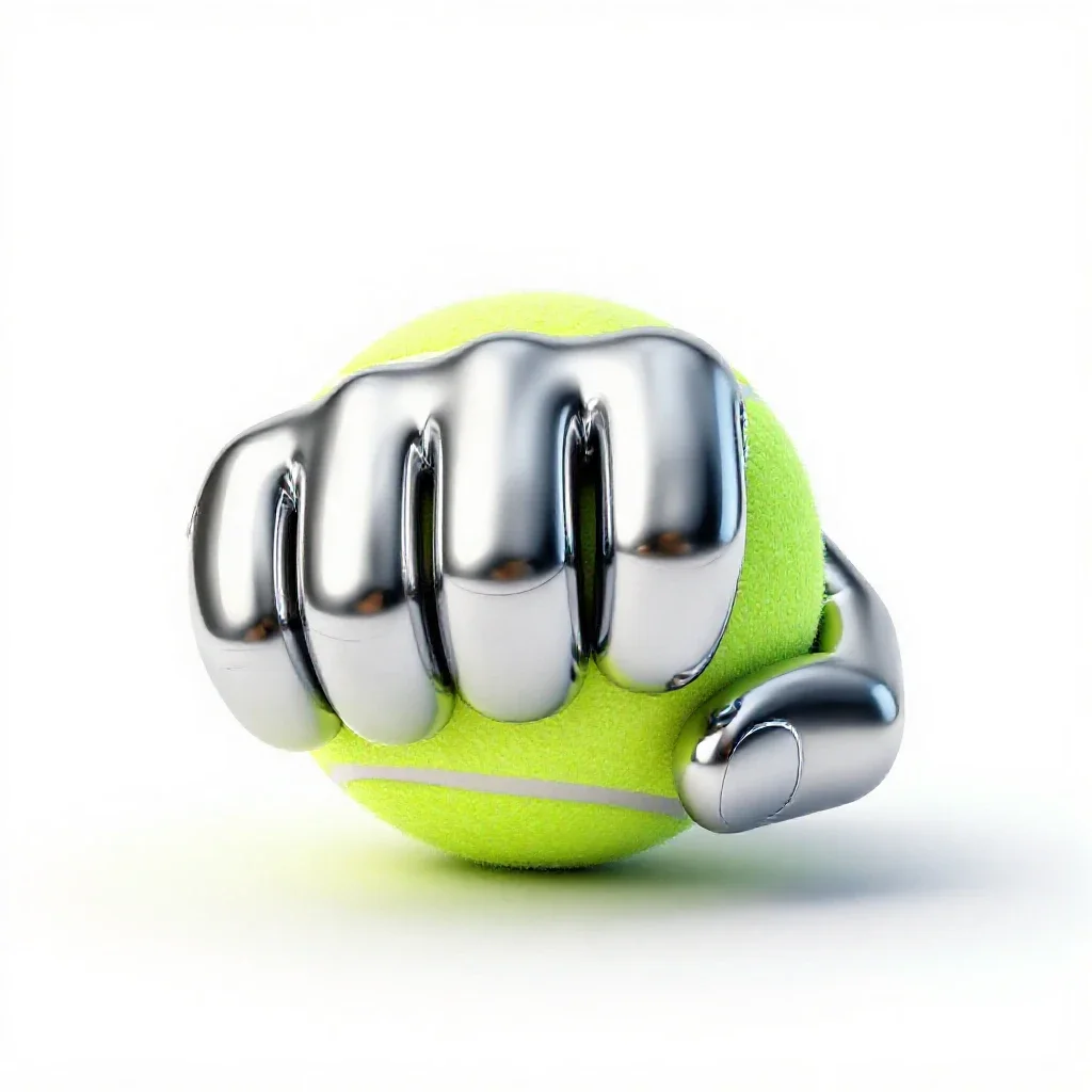 Tennis ball isolated on a white background