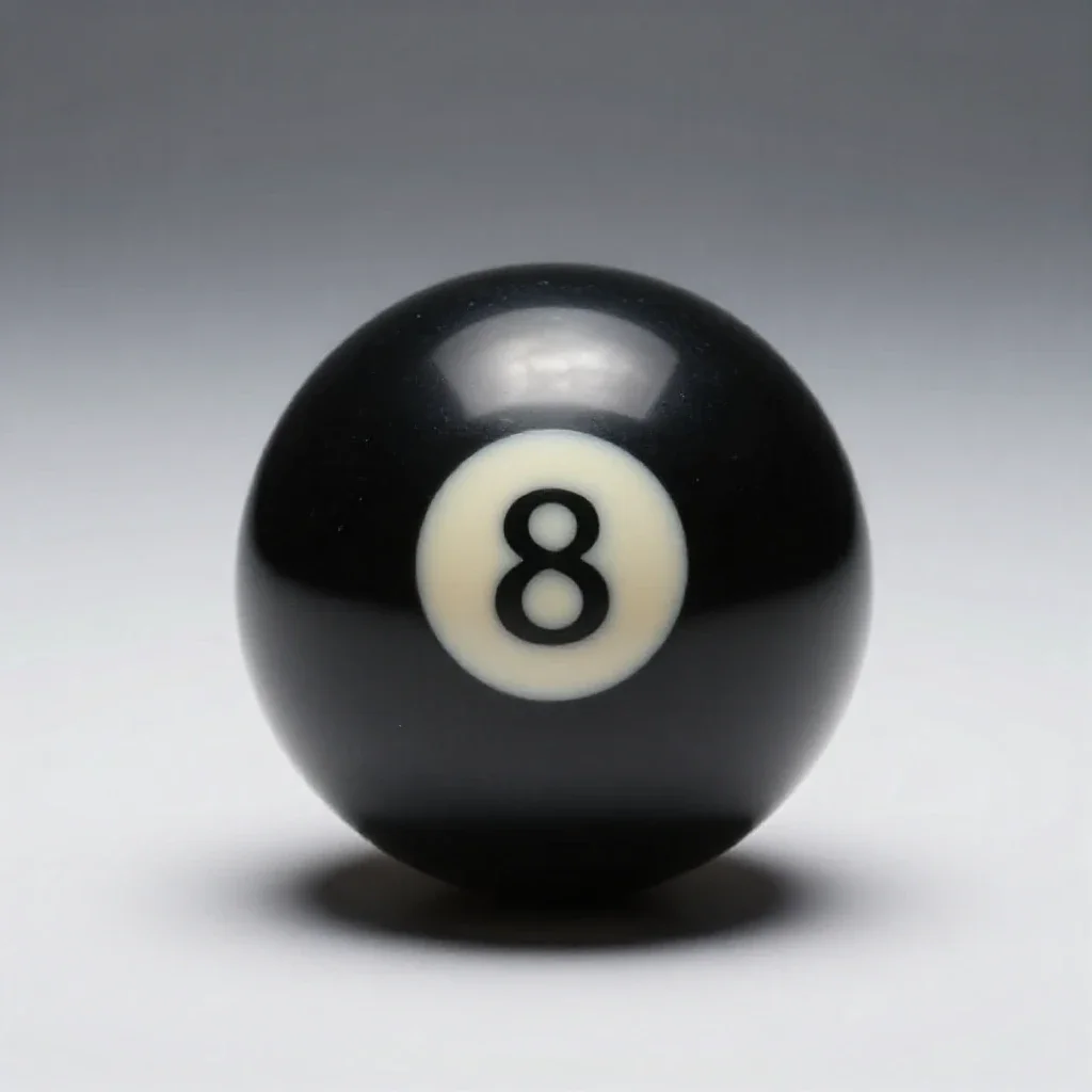 Eight ball isolated on a white background