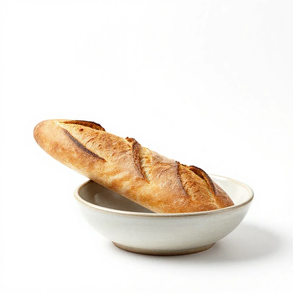 Baguet isolated on a white background