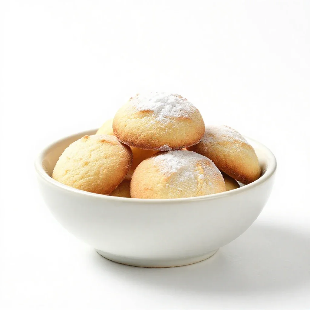 Baking-powder biscuit isolated on a white background