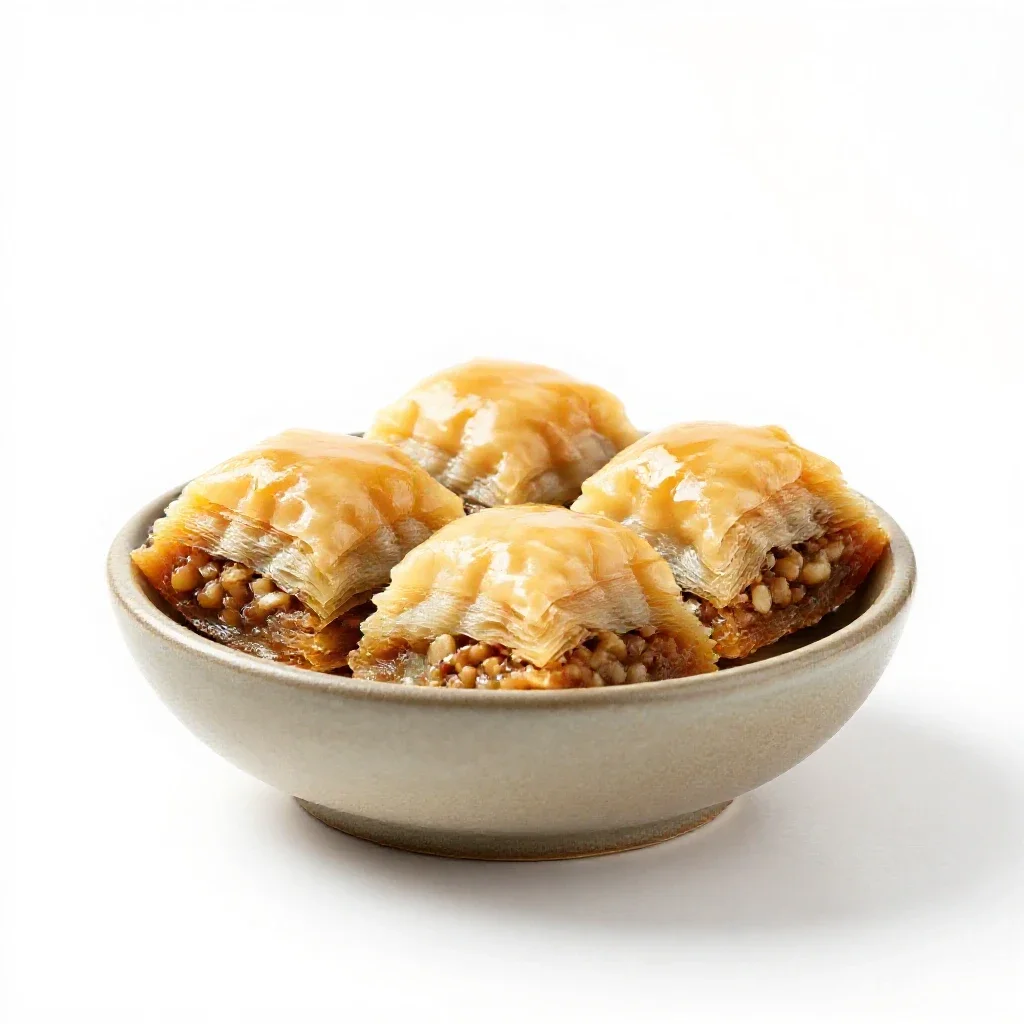 Baklava isolated on a white background