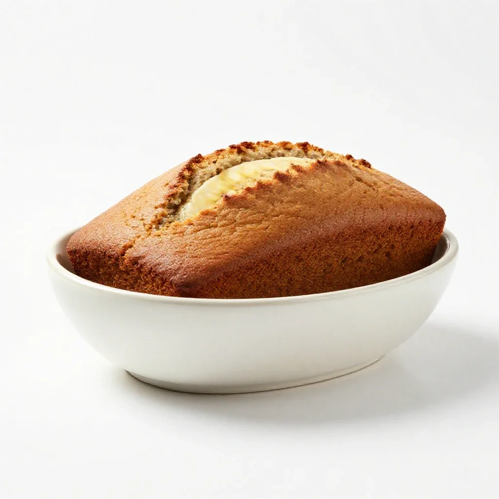 Banana bread isolated on a white background