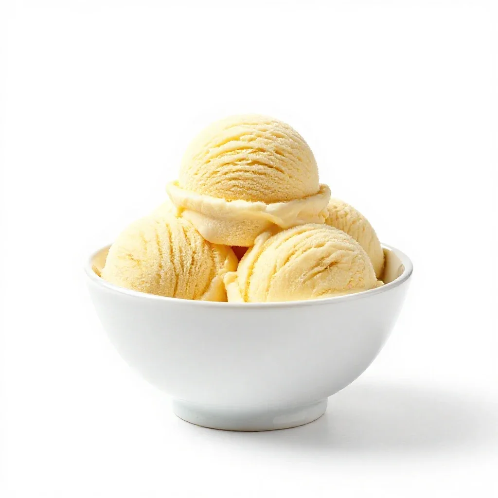 Banana split isolated on a white background