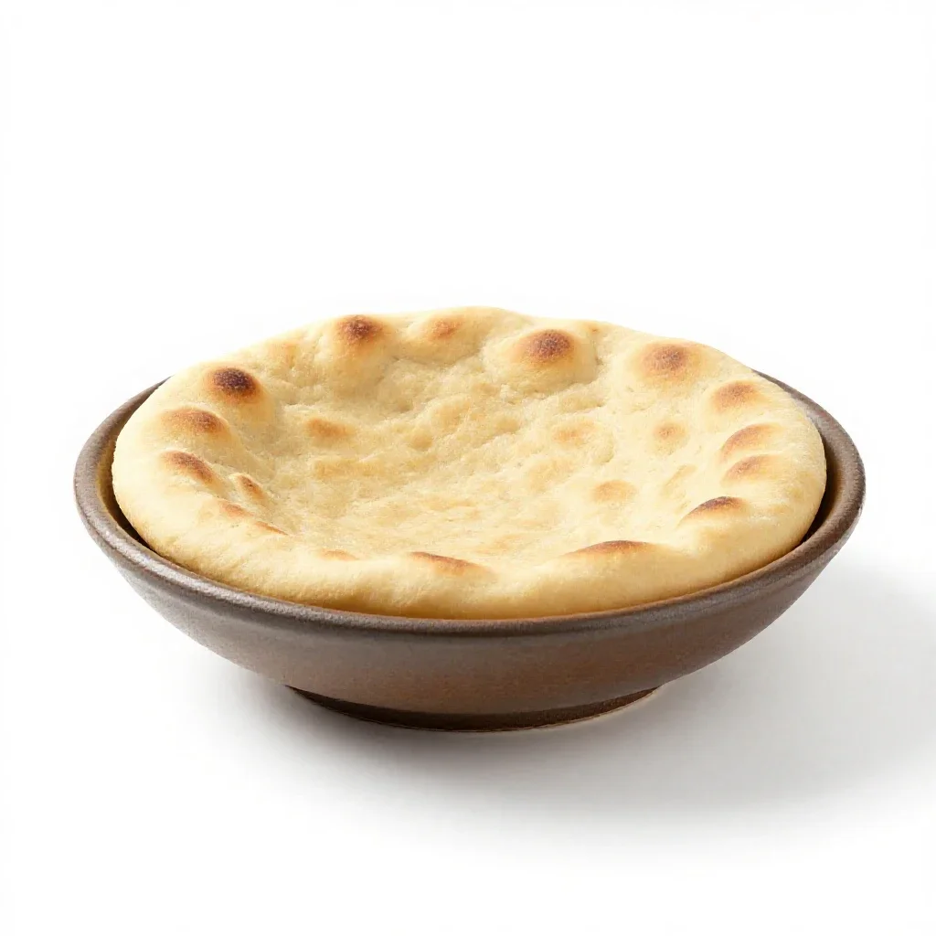 Bannock isolated on a white background