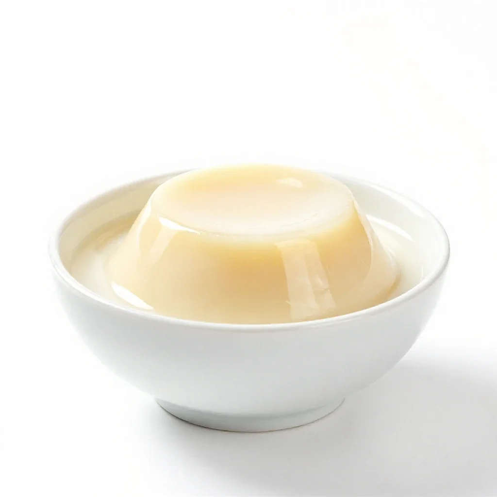 Blancmange isolated on a white background