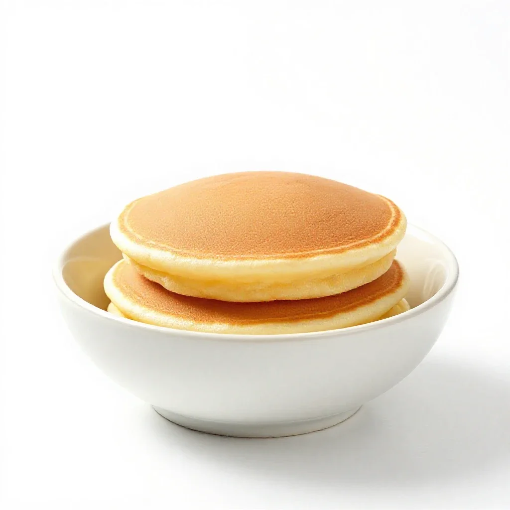 Buttermilk pancake isolated on a white background