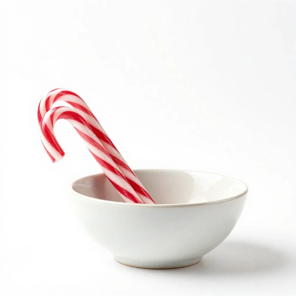 Candy cane isolated on a white background