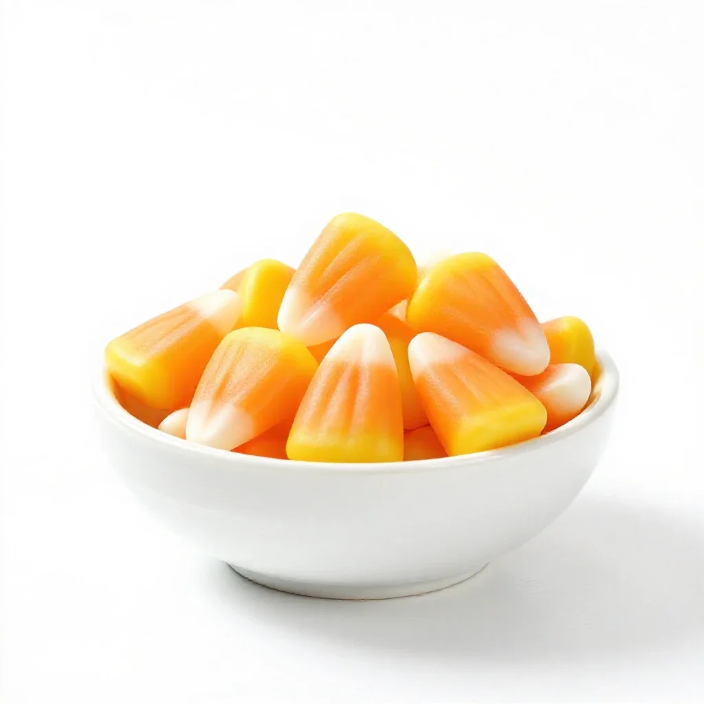 Candy corn isolated on a white background