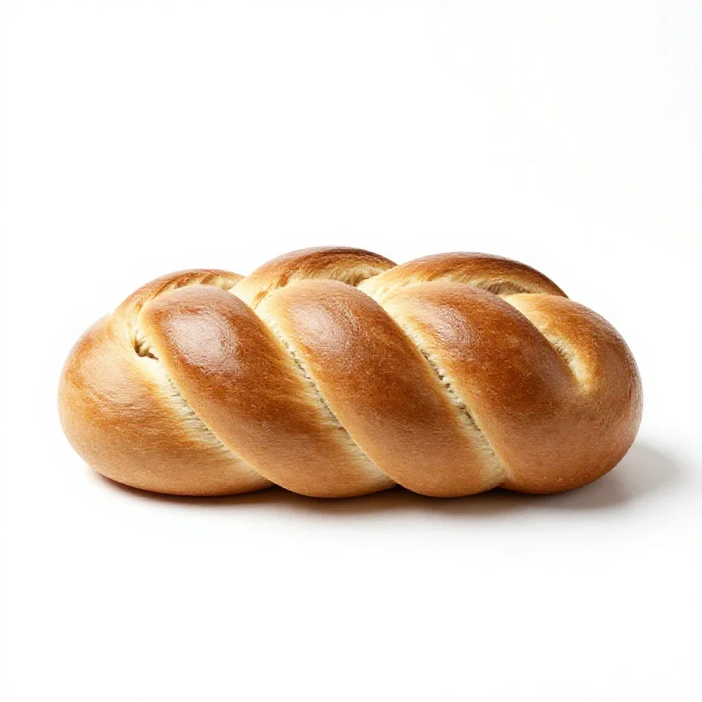 Challah isolated on a white background