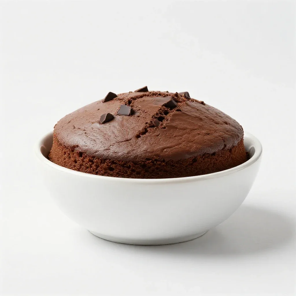 Chocolate cake isolated on a white background