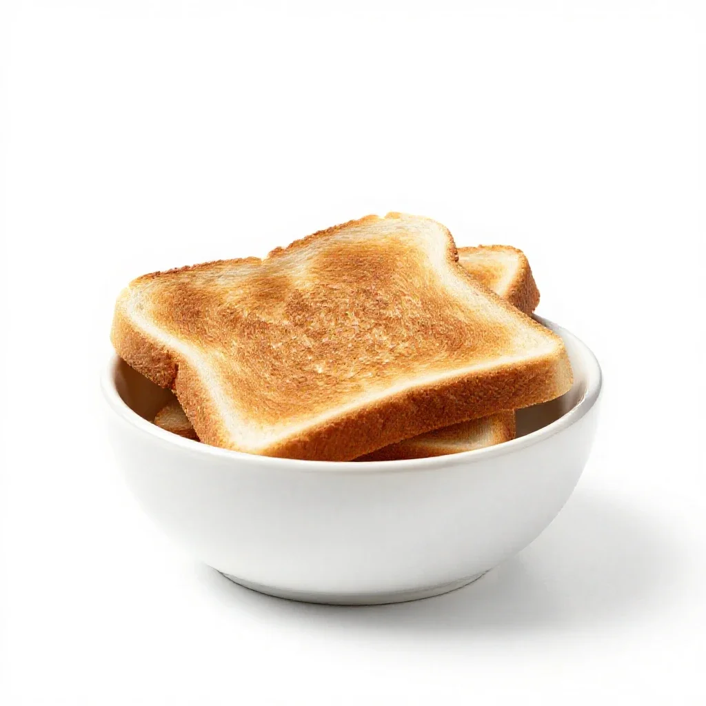 Cinnamon toast isolated on a white background