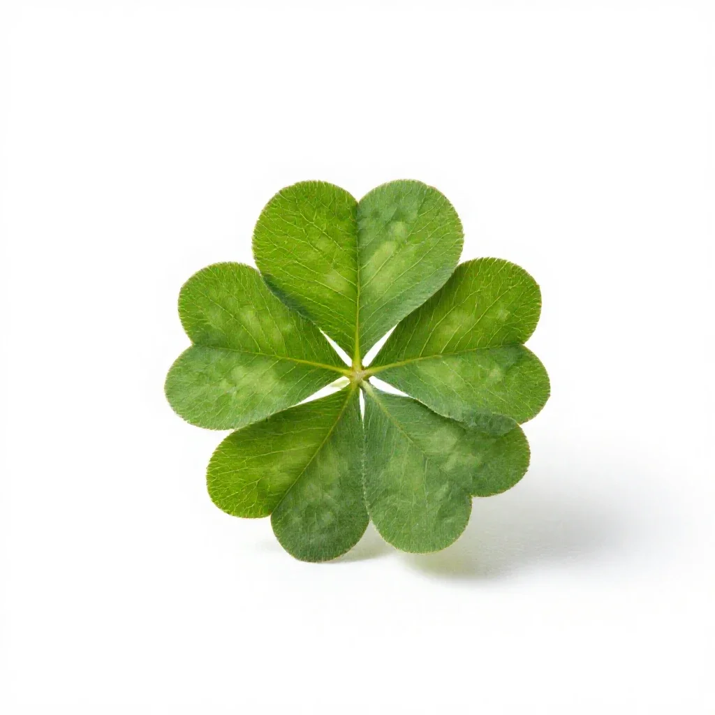 Clover-leaf roll isolated on a white background
