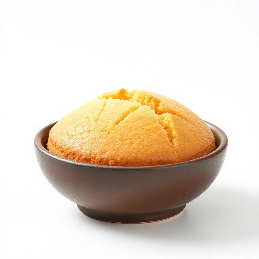 Corn cake isolated on a white background