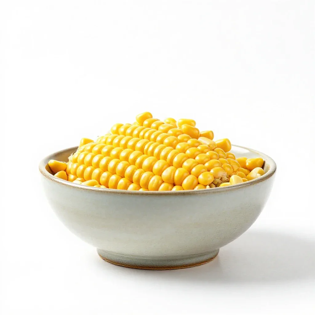 Cornpone isolated on a white background