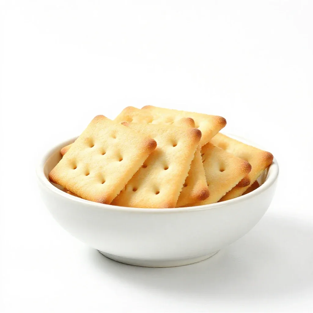 Cracker isolated on a white background
