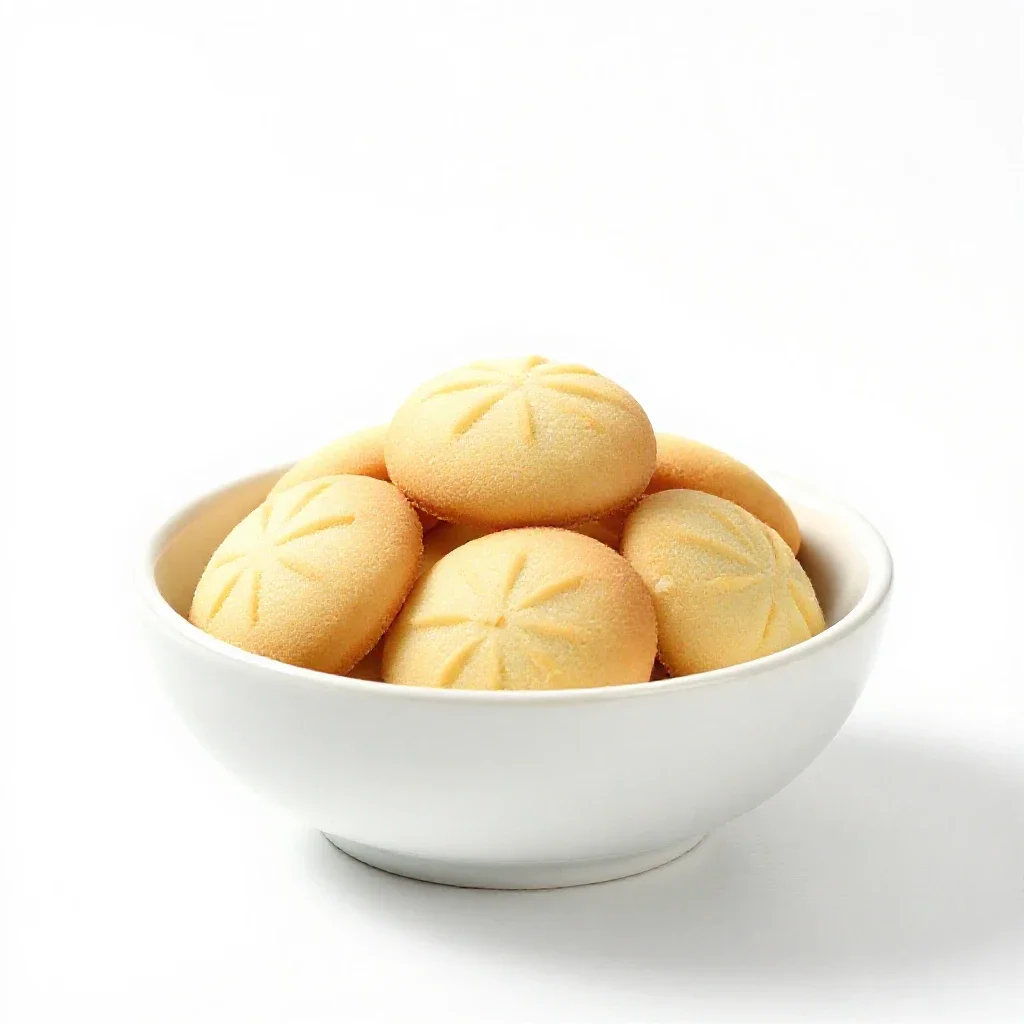 Drop biscuit isolated on a white background