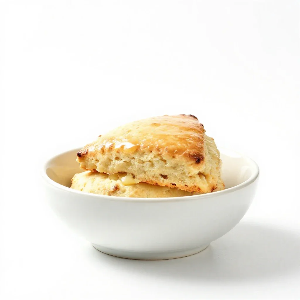 Drop scone isolated on a white background