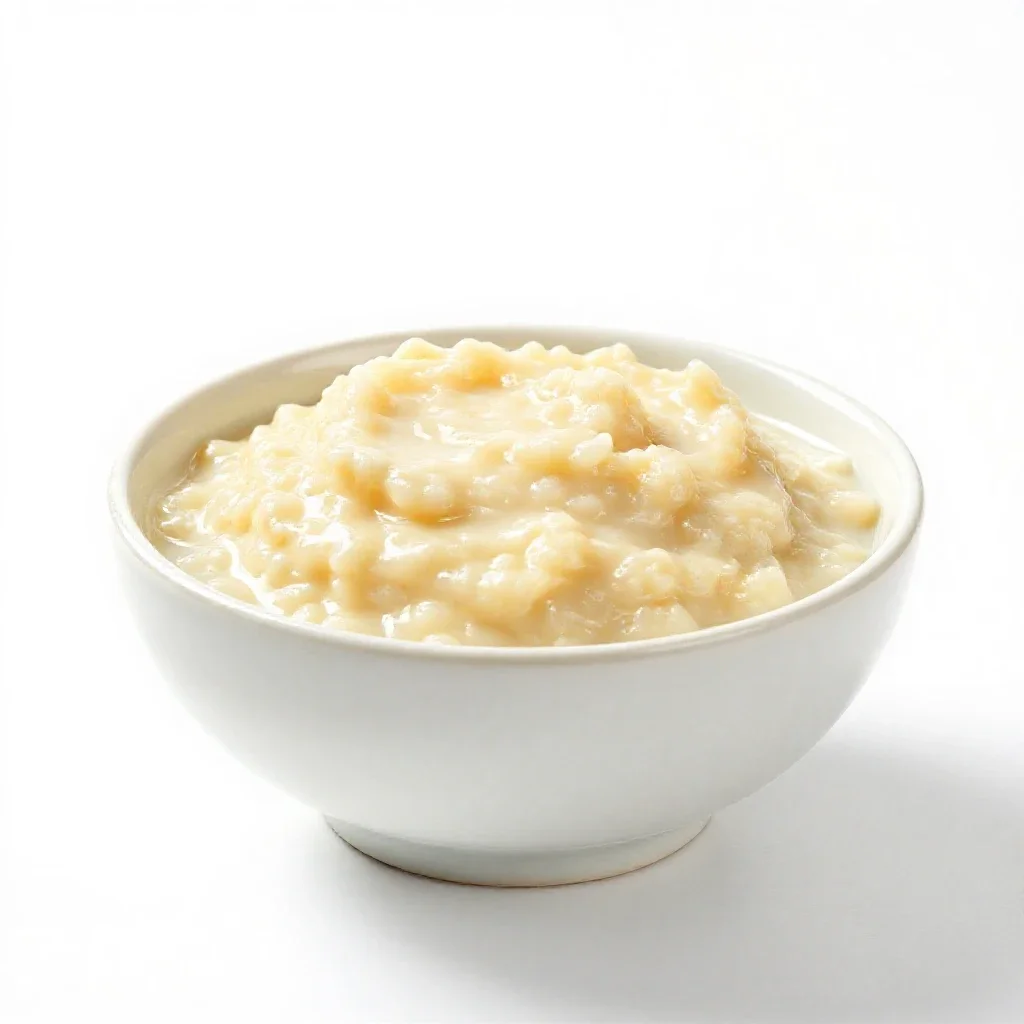 Flummery isolated on a white background