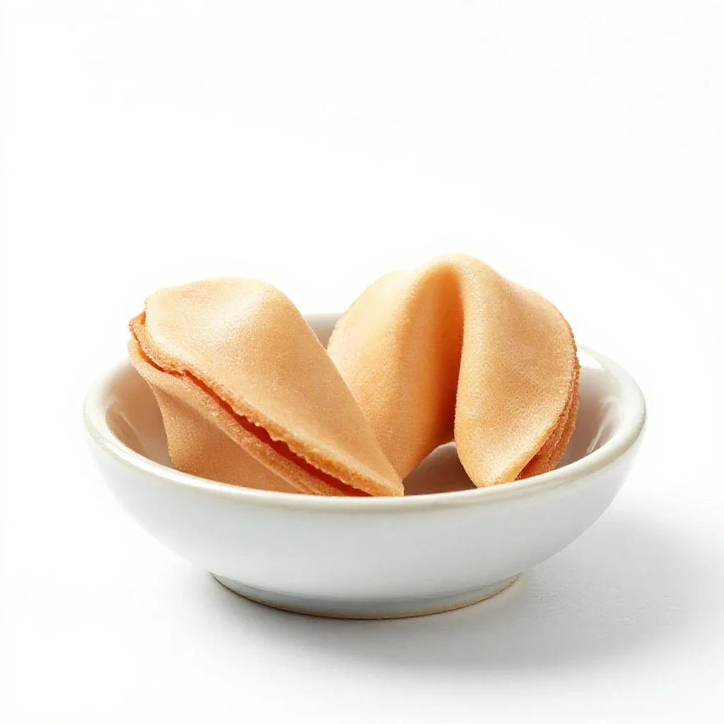 Fortune cookie isolated on a white background