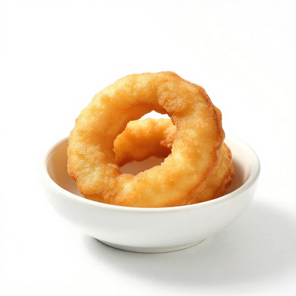 Friedcake isolated on a white background