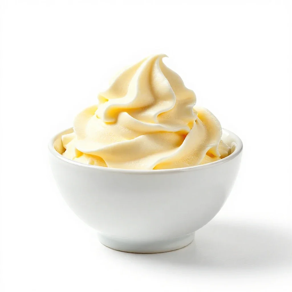 Frozen custard isolated on a white background