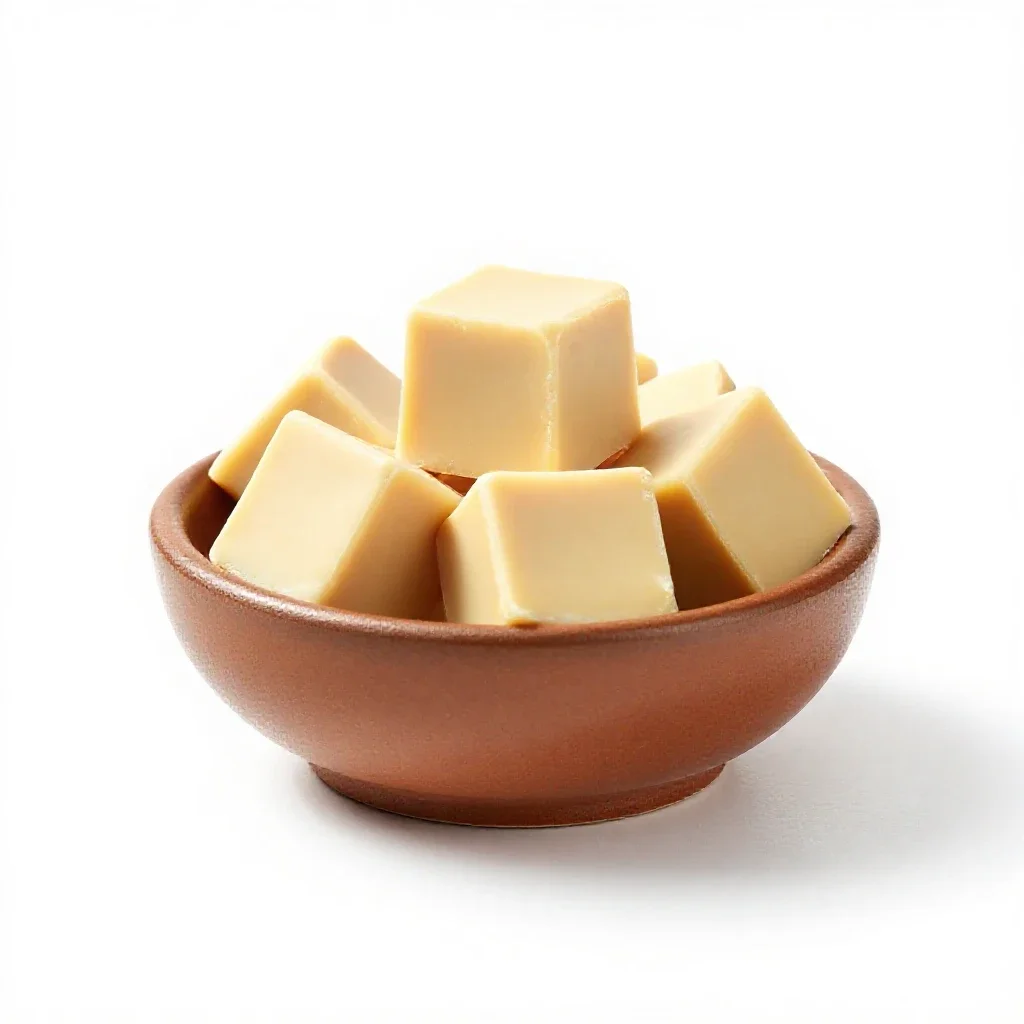 Fudge isolated on a white background