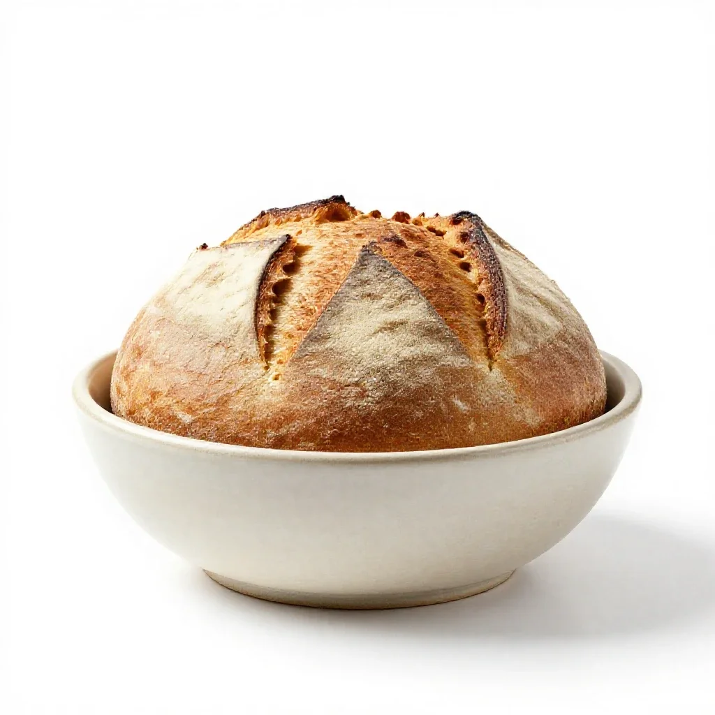 Gluten bread isolated on a white background