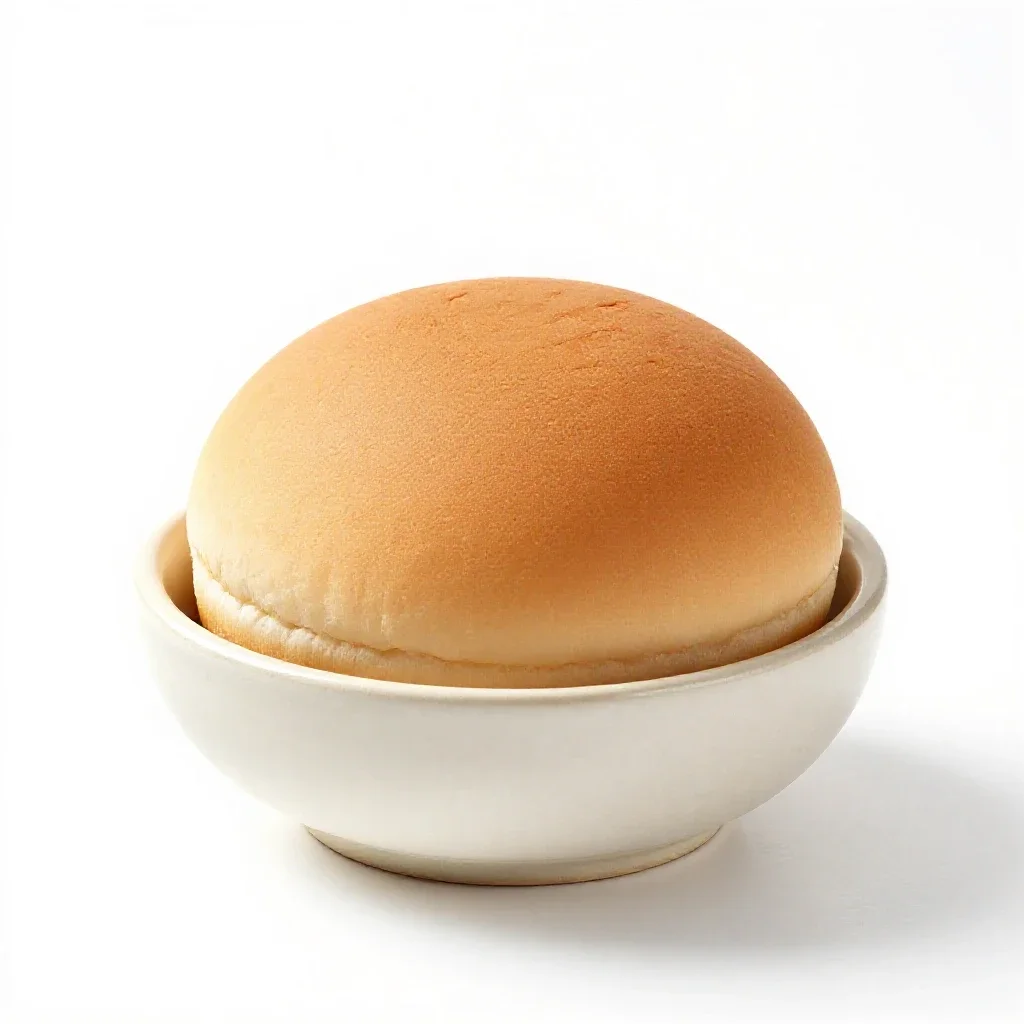 Hamburger bun isolated on a white background
